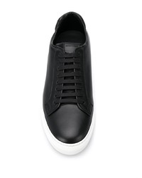 schwarze Leder niedrige Sneakers von Scarosso