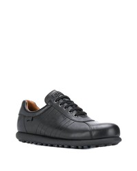 schwarze Leder niedrige Sneakers von Camper