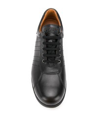 schwarze Leder niedrige Sneakers von Camper