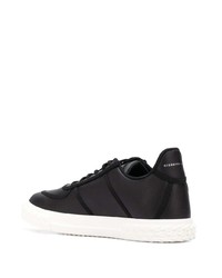 schwarze Leder niedrige Sneakers von Giuseppe Zanotti