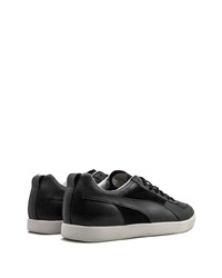 schwarze Leder niedrige Sneakers von Puma