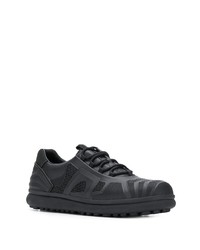 schwarze Leder niedrige Sneakers von Camper