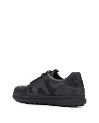 schwarze Leder niedrige Sneakers von Camper