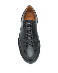 schwarze Leder niedrige Sneakers von Givenchy