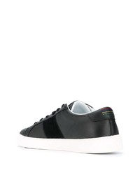 schwarze Leder niedrige Sneakers von PS Paul Smith