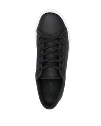 schwarze Leder niedrige Sneakers von Etq.