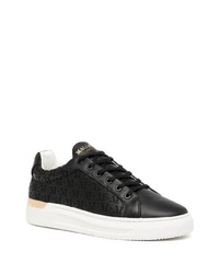 schwarze Leder niedrige Sneakers von Mallet