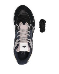 schwarze Leder niedrige Sneakers von Lacoste