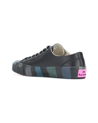 schwarze Leder niedrige Sneakers von Ps By Paul Smith