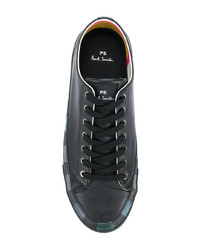 schwarze Leder niedrige Sneakers von Ps By Paul Smith