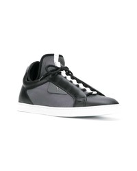 schwarze Leder niedrige Sneakers von Fendi