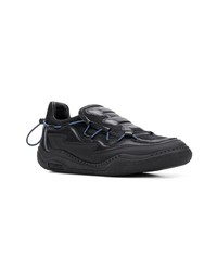 schwarze Leder niedrige Sneakers von Lanvin