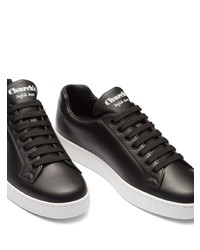 schwarze Leder niedrige Sneakers von Church's