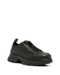 schwarze Leder niedrige Sneakers von Karl Lagerfeld