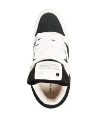 schwarze Leder niedrige Sneakers von Amiri