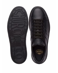 schwarze Leder niedrige Sneakers von Church's