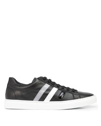 schwarze Leder niedrige Sneakers von Madison.Maison