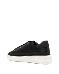 schwarze Leder niedrige Sneakers von Bally