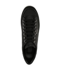 schwarze Leder niedrige Sneakers von Bally