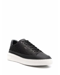 schwarze Leder niedrige Sneakers von Bally