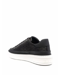 schwarze Leder niedrige Sneakers von Bally