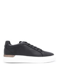 schwarze Leder niedrige Sneakers von Mallet