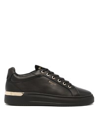 schwarze Leder niedrige Sneakers von Mallet