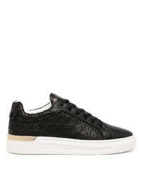 schwarze Leder niedrige Sneakers von Mallet