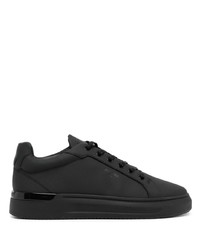 schwarze Leder niedrige Sneakers von Mallet