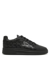 schwarze Leder niedrige Sneakers von Mallet