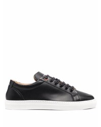 schwarze Leder niedrige Sneakers von Manuel Ritz