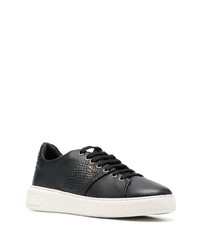 schwarze Leder niedrige Sneakers von Bally