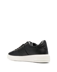 schwarze Leder niedrige Sneakers von Bally