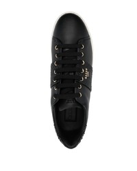 schwarze Leder niedrige Sneakers von Bally