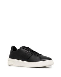 schwarze Leder niedrige Sneakers von Bally