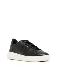 schwarze Leder niedrige Sneakers von Bally