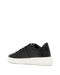 schwarze Leder niedrige Sneakers von Bally