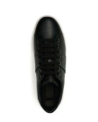 schwarze Leder niedrige Sneakers von Bally