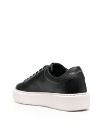 schwarze Leder niedrige Sneakers von Karl Lagerfeld