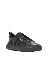 schwarze Leder niedrige Sneakers von Bally