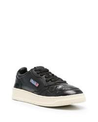 schwarze Leder niedrige Sneakers von AUTRY