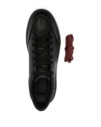 schwarze Leder niedrige Sneakers von Bally