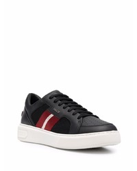 schwarze Leder niedrige Sneakers von Bally