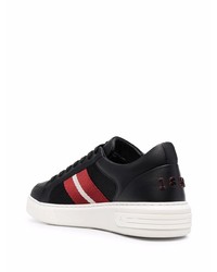 schwarze Leder niedrige Sneakers von Bally