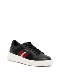 schwarze Leder niedrige Sneakers von Bally