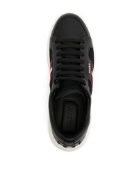 schwarze Leder niedrige Sneakers von Bally