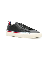 schwarze Leder niedrige Sneakers von Champion