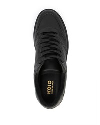 schwarze Leder niedrige Sneakers von Koio