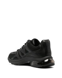 schwarze Leder niedrige Sneakers von Michael Kors