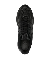 schwarze Leder niedrige Sneakers von Michael Kors